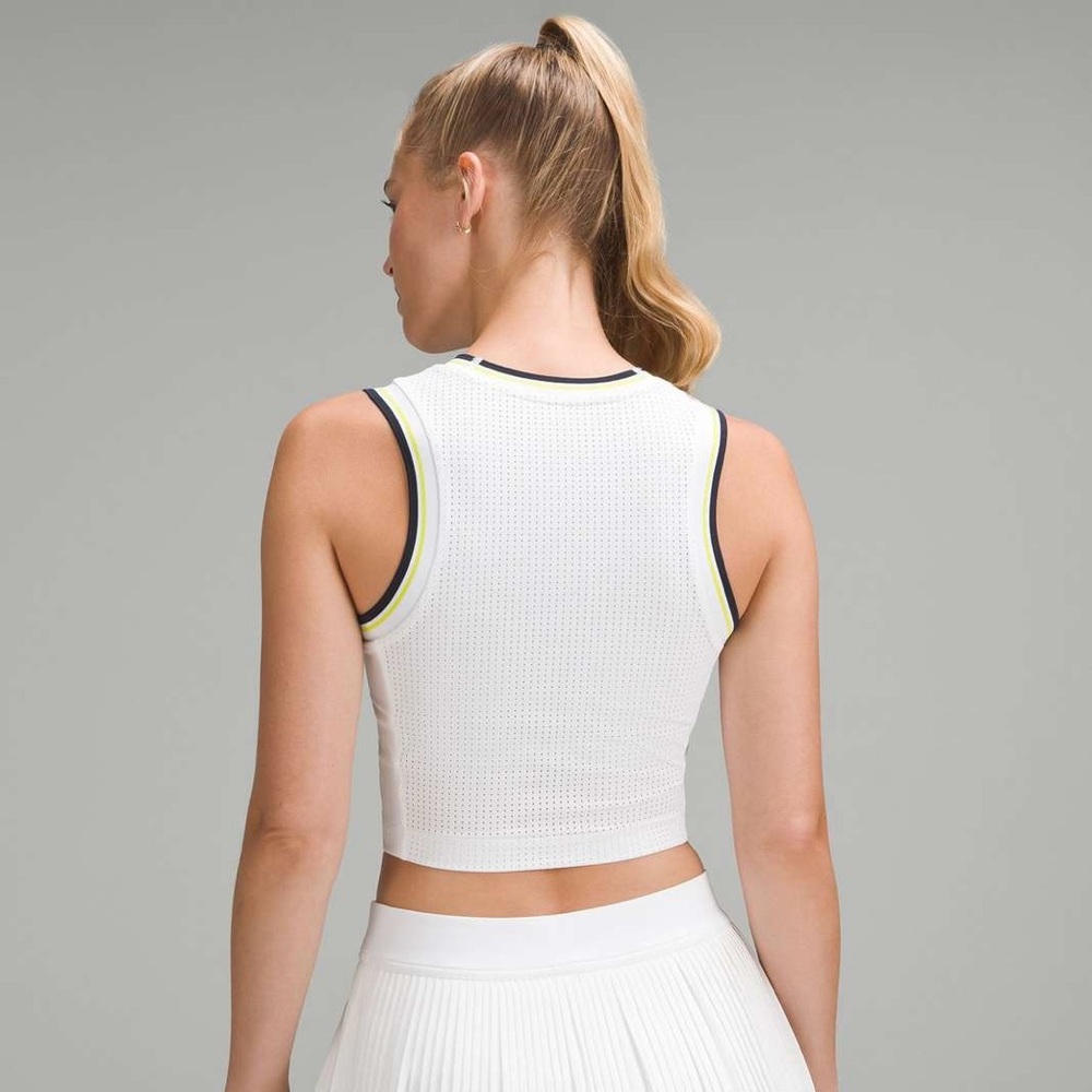 Lululemon Varsity Scoop-Neck Cropped Tennis Tank Top - Picture 2 of 7